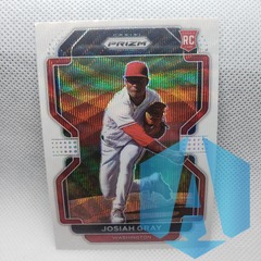 2022 Panini Prizm White Wave Prizm #84 Josiah Gray RC Nationals